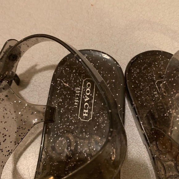 Coach Jelly Sandals sz 8 - Picture 2 of 3